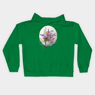 Beauty flowers Kids Hoodie